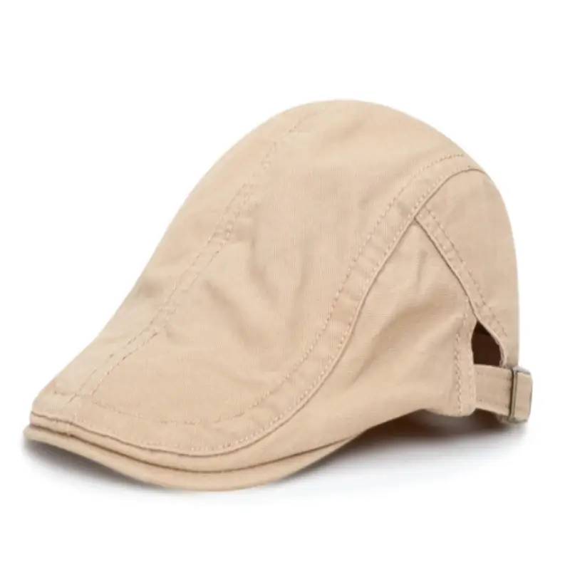 Men's Navy Blue Peaked Cap with Adjustable Strap - Image 2