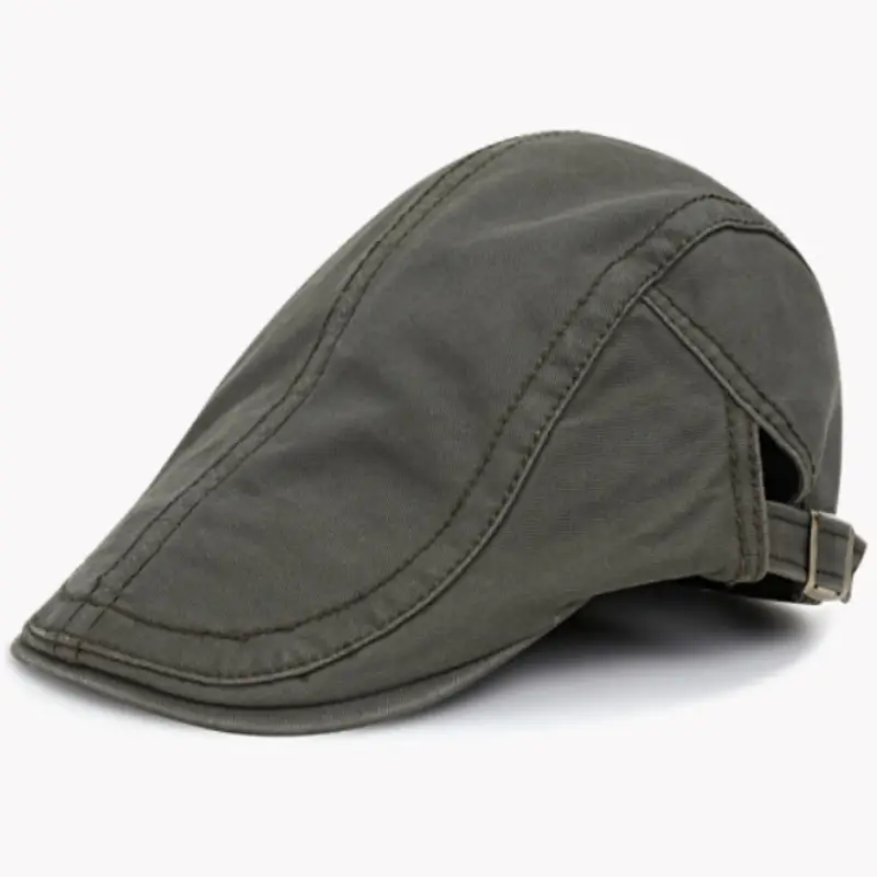 Men's Navy Blue Peaked Cap with Adjustable Strap - Image 5