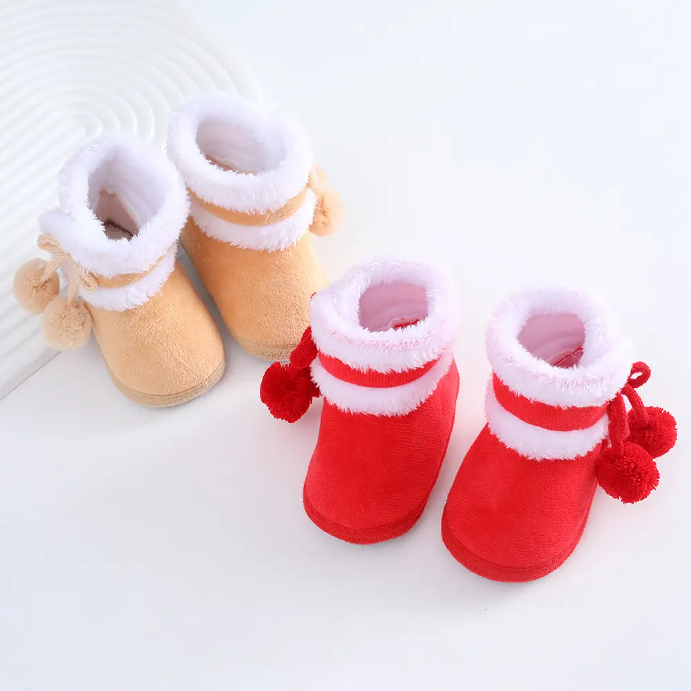 Newborn Fleece Lined Baby Boots 0-1Yr Soft Winter — feature 3