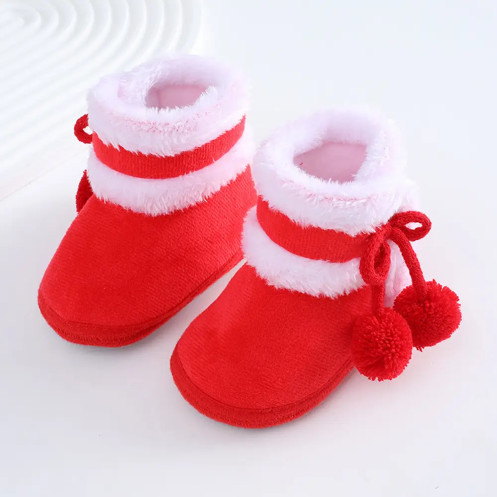 Newborn Fleece Lined Baby Boots 0-1Yr Soft Winter