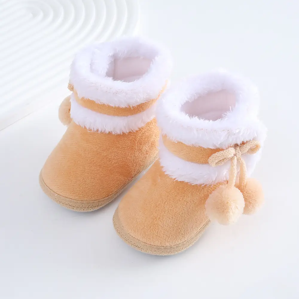 Newborn Fleece Lined Baby Boots 0-1Yr Soft Winter