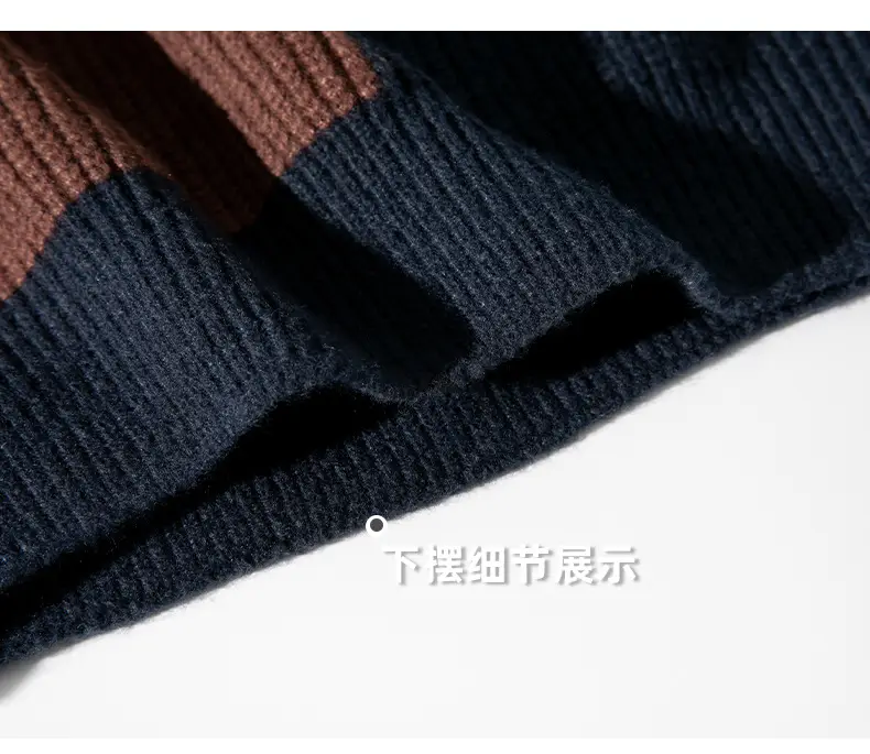 Men Heavy Knit Ribbed Sweater Japanese Style Loose Fit — feature 24