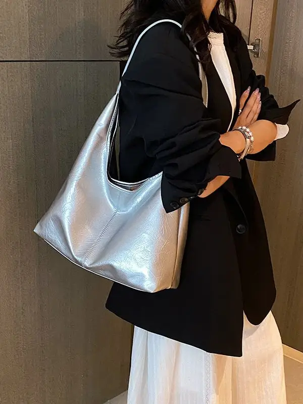 Black Leather Shoulder Bag for Women 2023 - Image 6