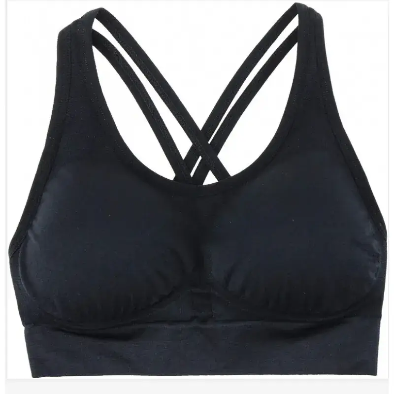 Women High Strength Crossback Sports Bra Brown - Image 2
