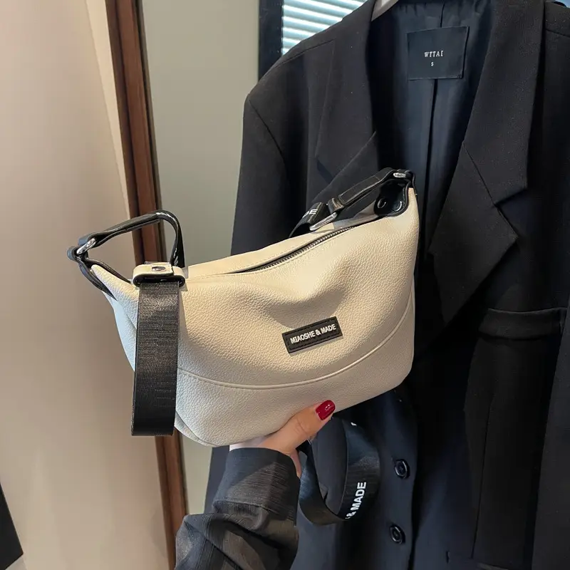 Korean Style Black Crossbody Shoulder Bag 2023 - Image 5