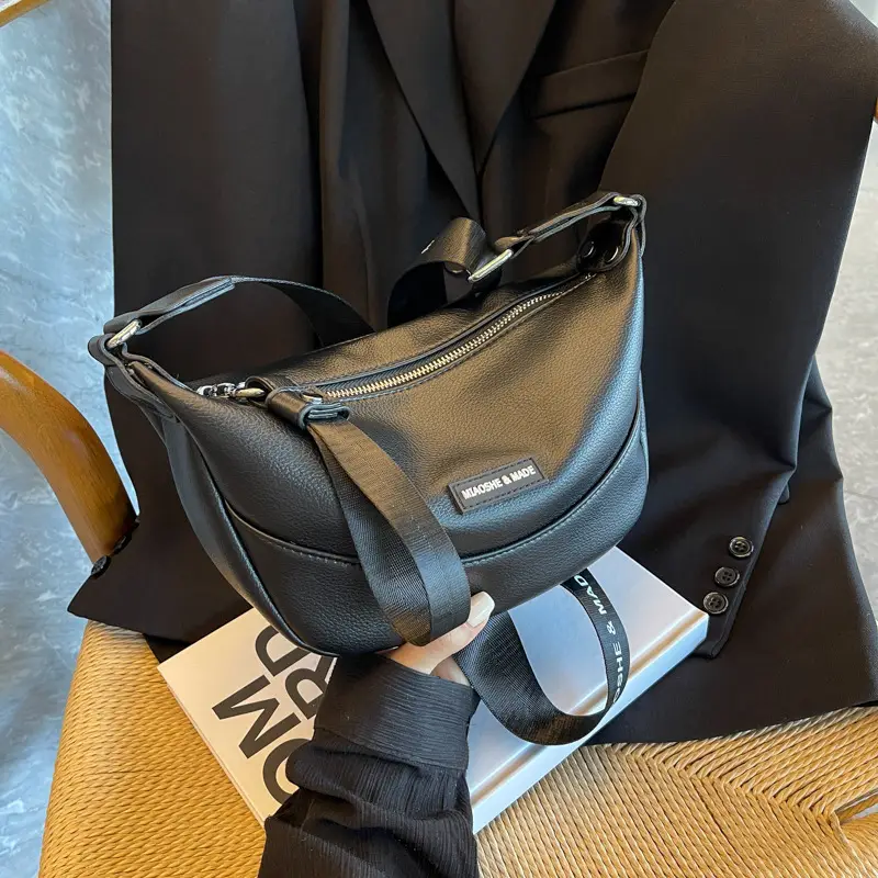 Korean Style Black Crossbody Shoulder Bag 2023 - Image 6