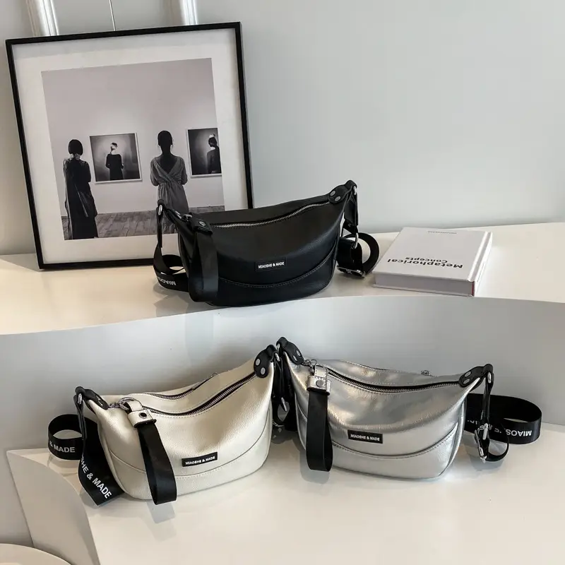 Korean Style Black Crossbody Shoulder Bag 2023 - Image 7