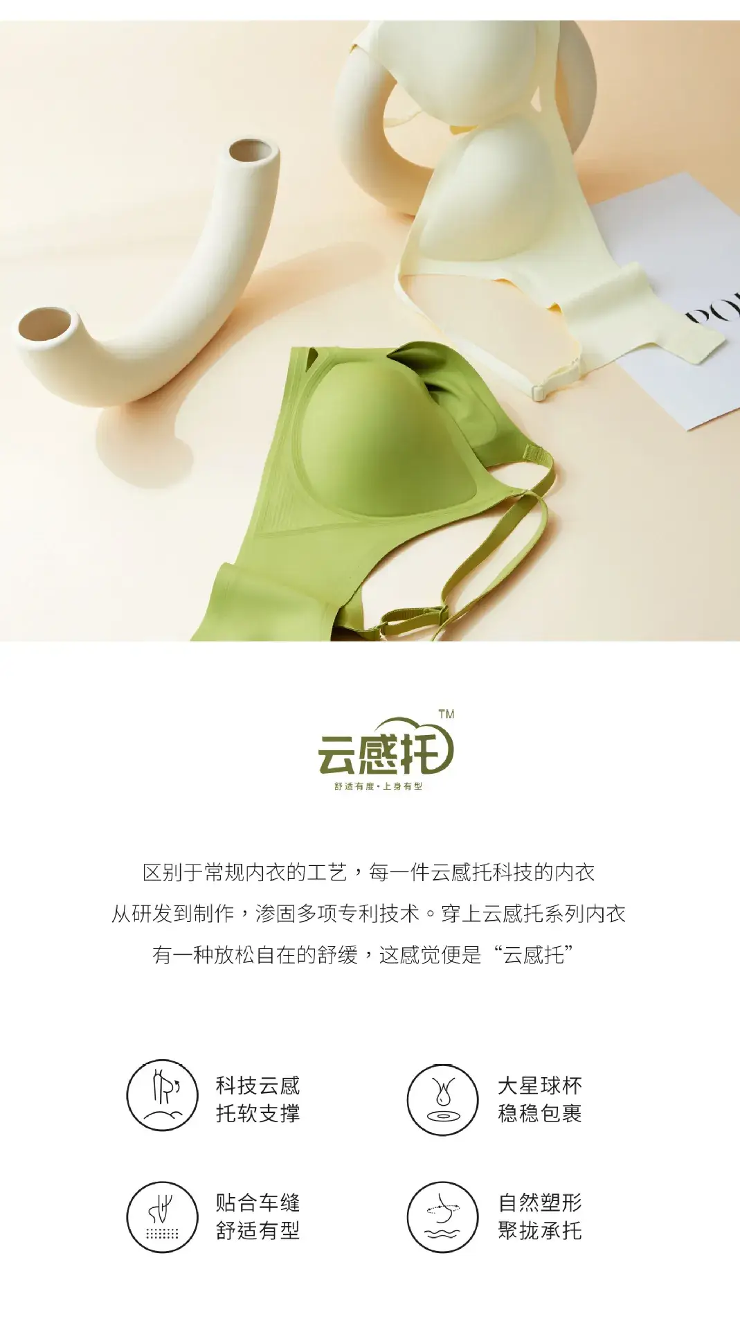 Women's Jelly White Push Up Bra Small Chest — feature 2