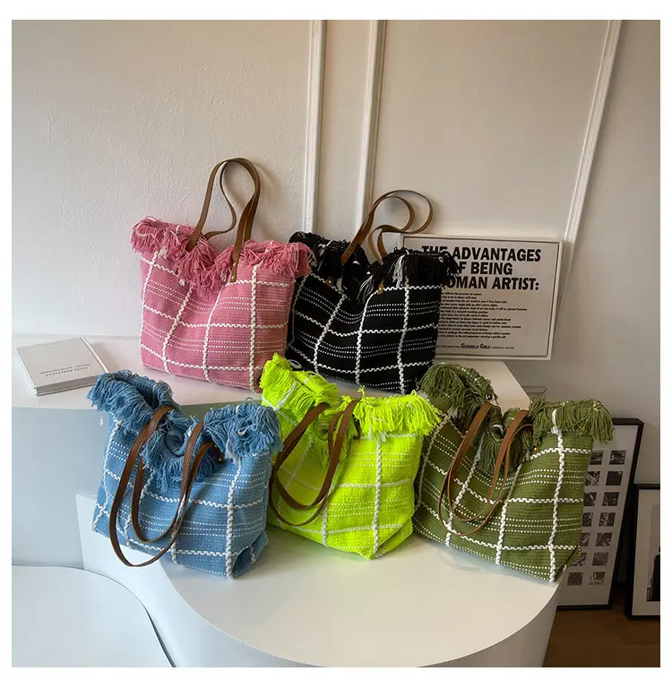 Bright Green Embroidered Shoulder Bag for Women — feature 24