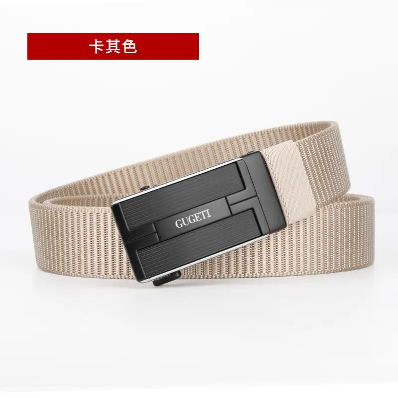 Men's Black Scratch-Resistant Leather Belt - Image 3