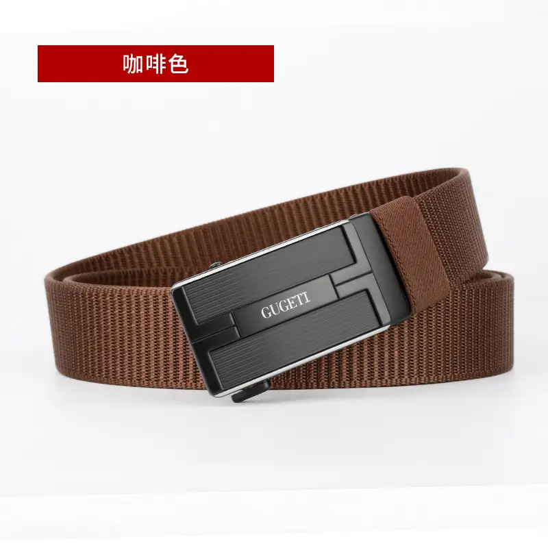 Men's Black Scratch-Resistant Leather Belt - Image 4