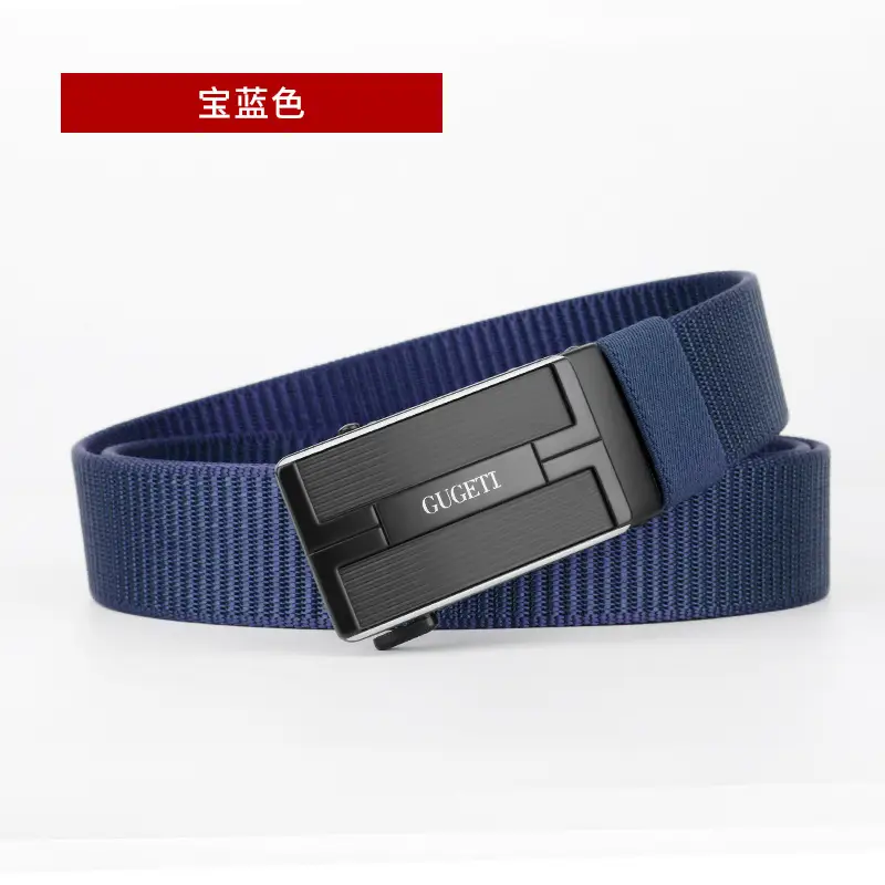Men's Black Scratch-Resistant Leather Belt - Image 7
