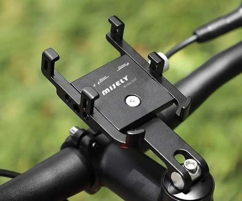 Aluminum Alloy mountain road bicycle mobile phone bracket handle cover bracket photo navigation riding shockproof mobile phone holder — feature 3