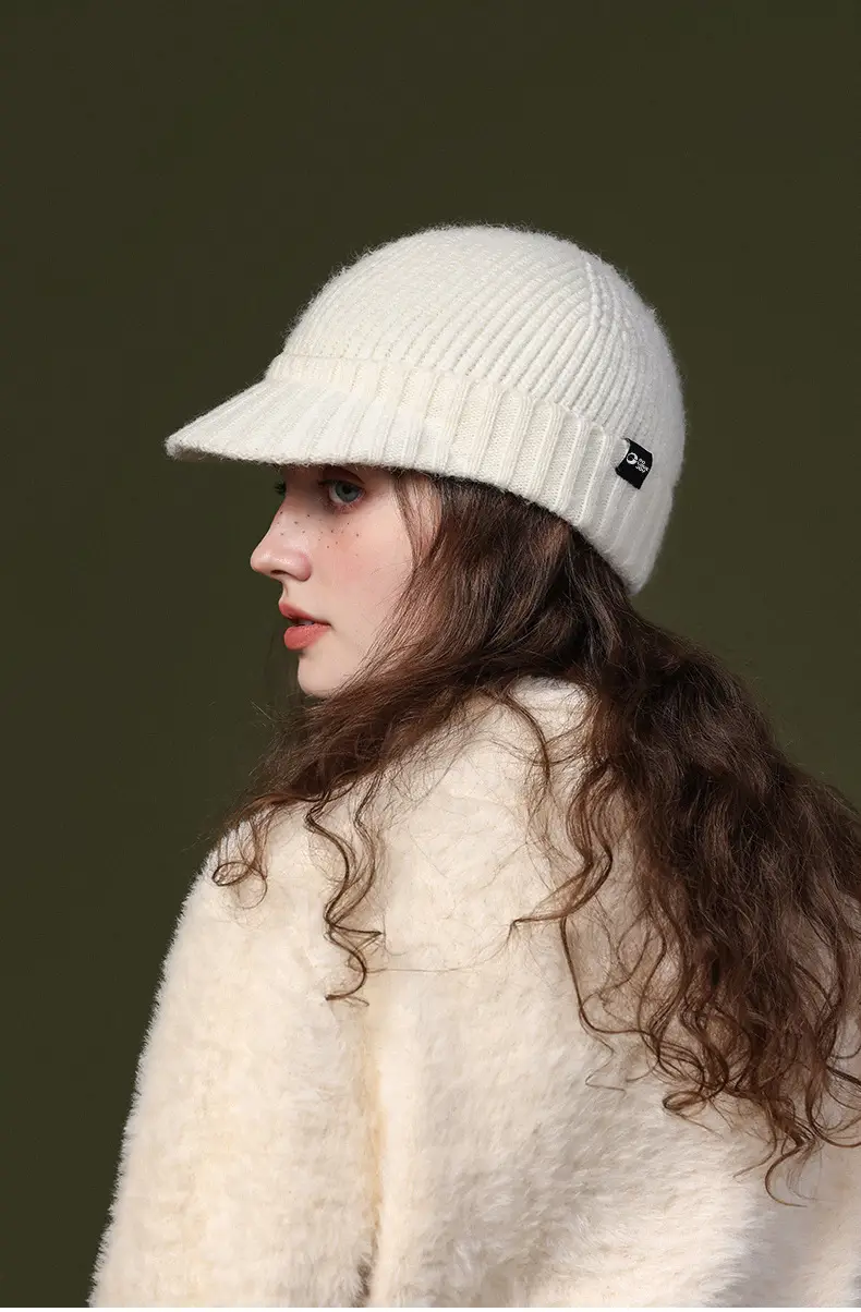 Women Knitted Wool Beanie with Warm Ear Protection — feature 13