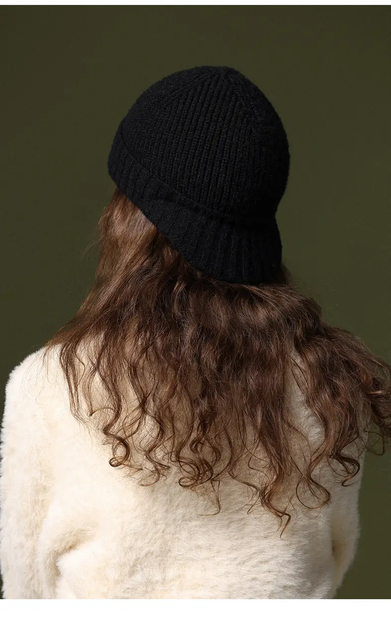 Women Knitted Wool Beanie with Warm Ear Protection — feature 21