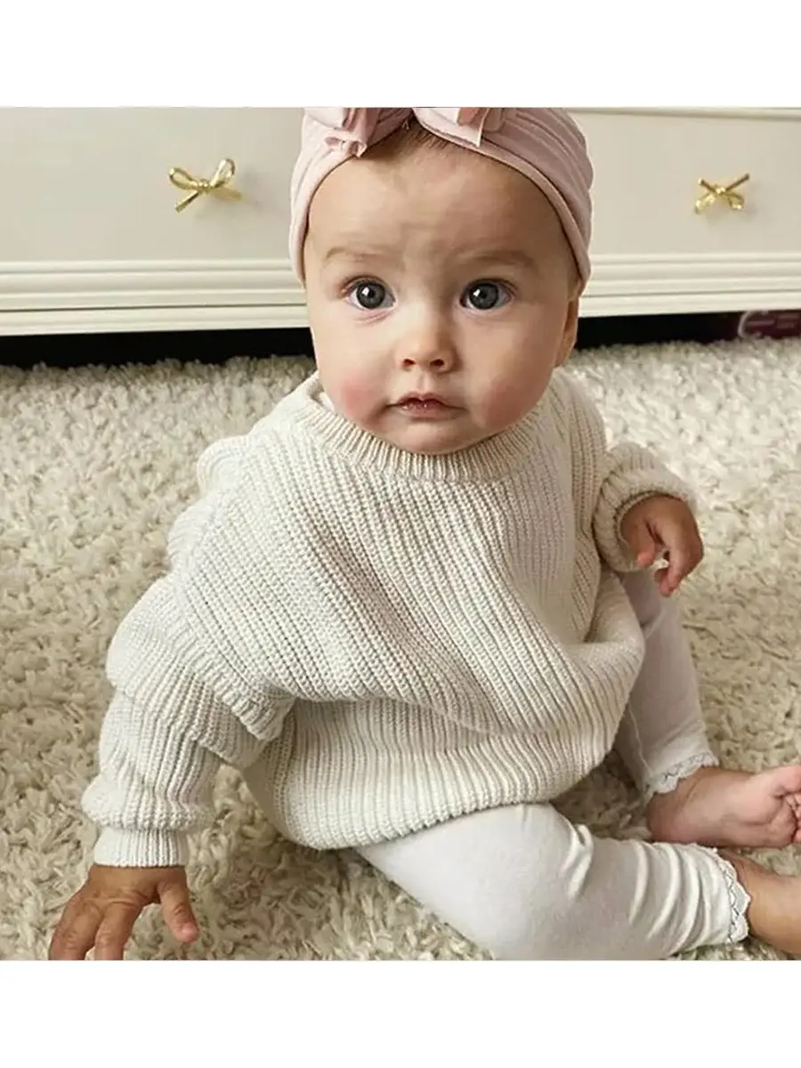 9 Colors Free Shipping Kids Sweater Set Cotton Long Sleeve — feature 21