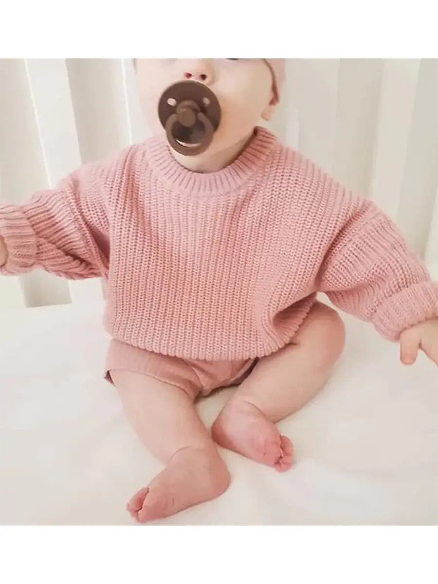 9 Colors Free Shipping Kids Sweater Set Cotton Long Sleeve — feature 22