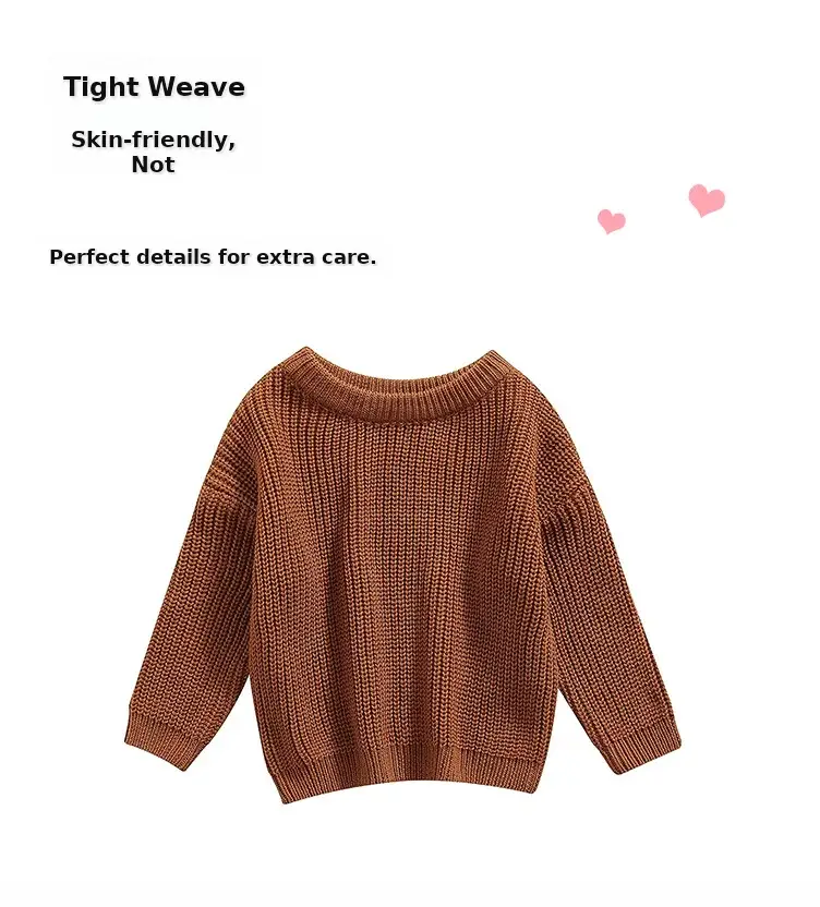 9 Colors Free Shipping Kids Sweater Set Cotton Long Sleeve — feature 23