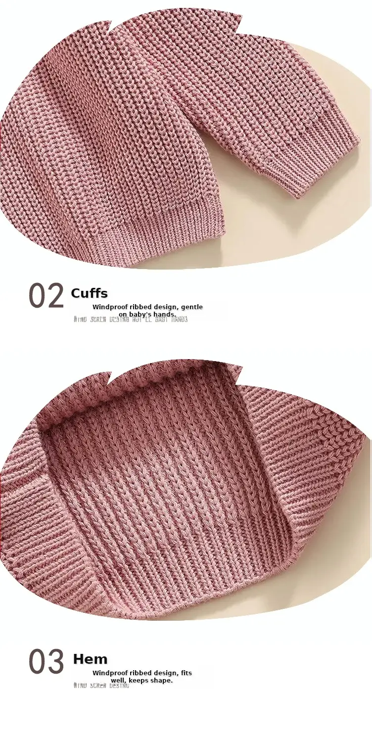 9 Colors Free Shipping Kids Sweater Set Cotton Long Sleeve — feature 28