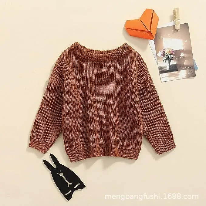9 Colors Free Shipping Kids Sweater Set Cotton Long Sleeve — feature 30
