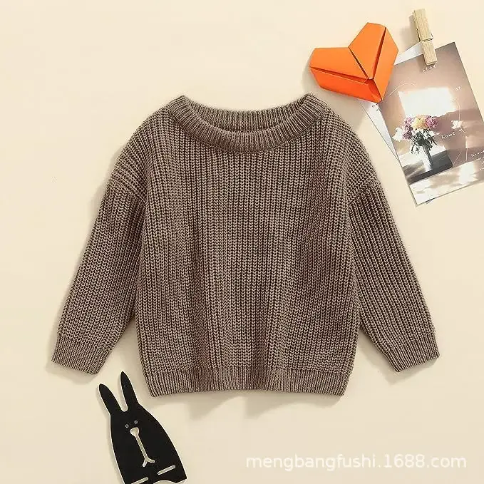9 Colors Free Shipping Kids Sweater Set Cotton Long Sleeve — feature 31