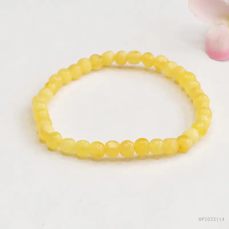 Natural Amber Multi-Gemstone Blood Amber Bracelet - Image 10