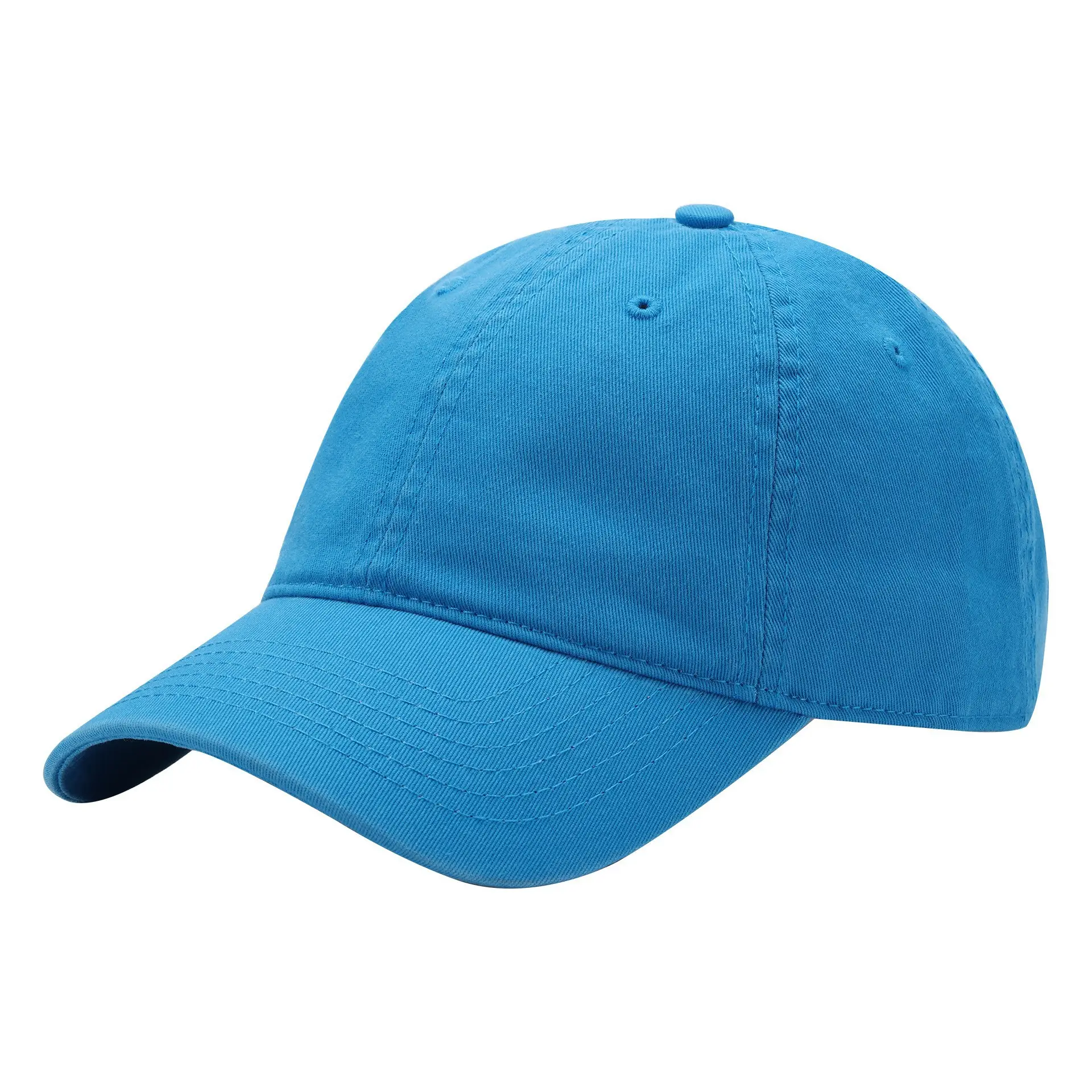 Blue Pure Cotton Logo Cap for Men Women - Image 10