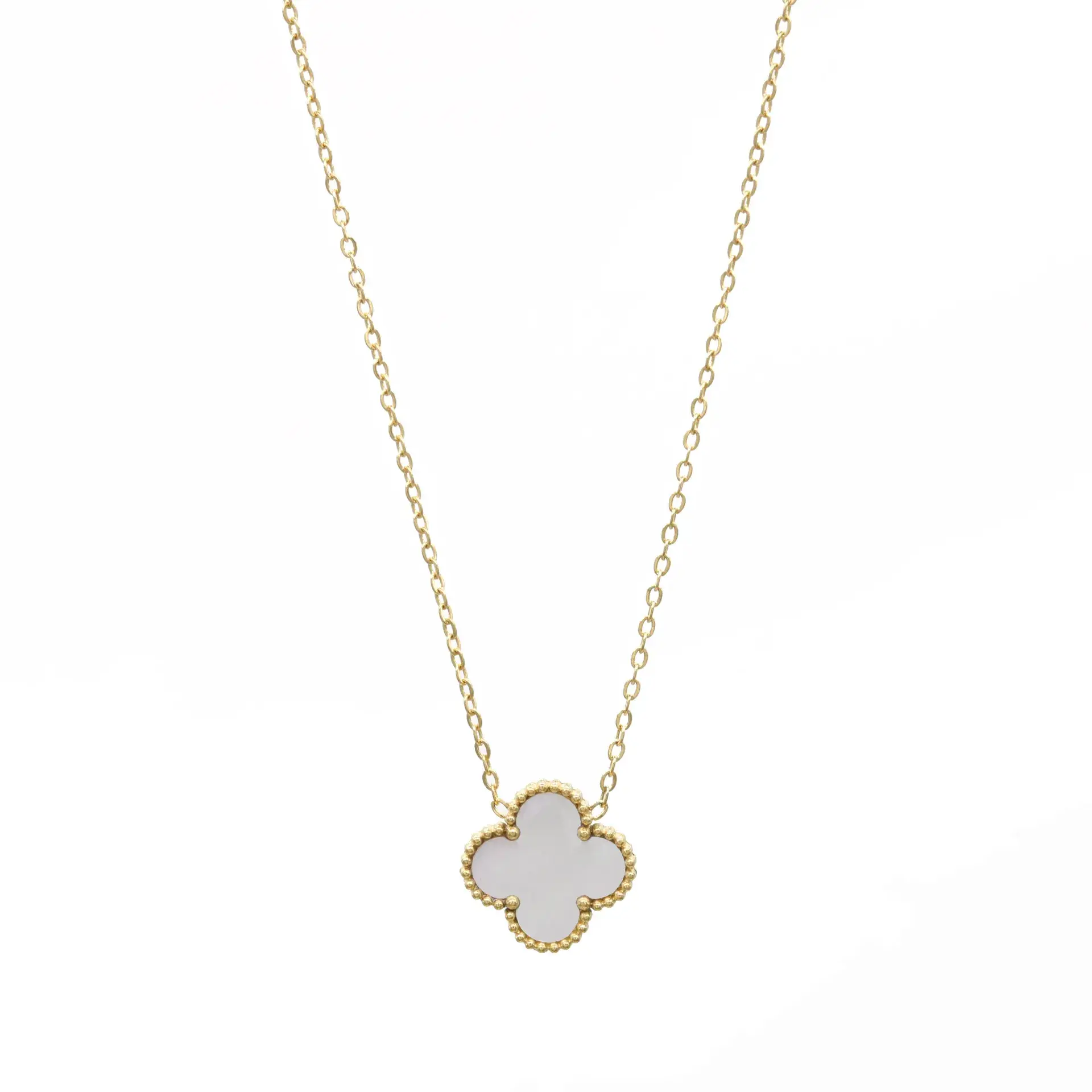 Lucky Clover Necklace for Women Gold Plated - Image 10