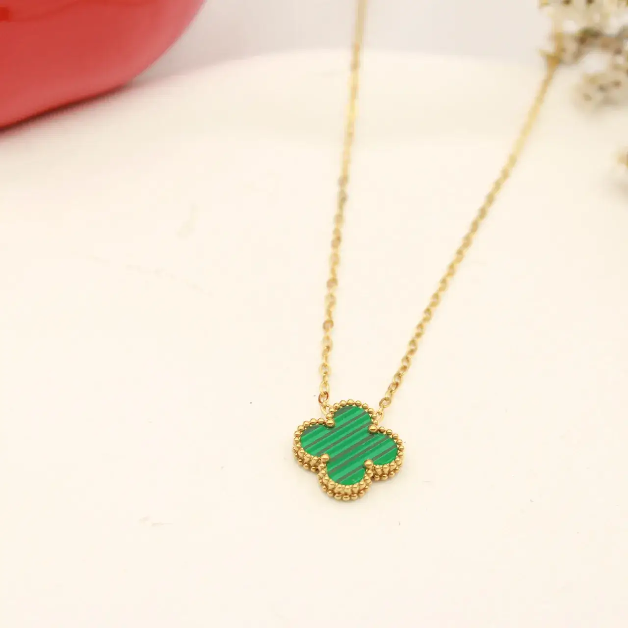 Lucky Clover Necklace for Women Gold Plated - Image 11