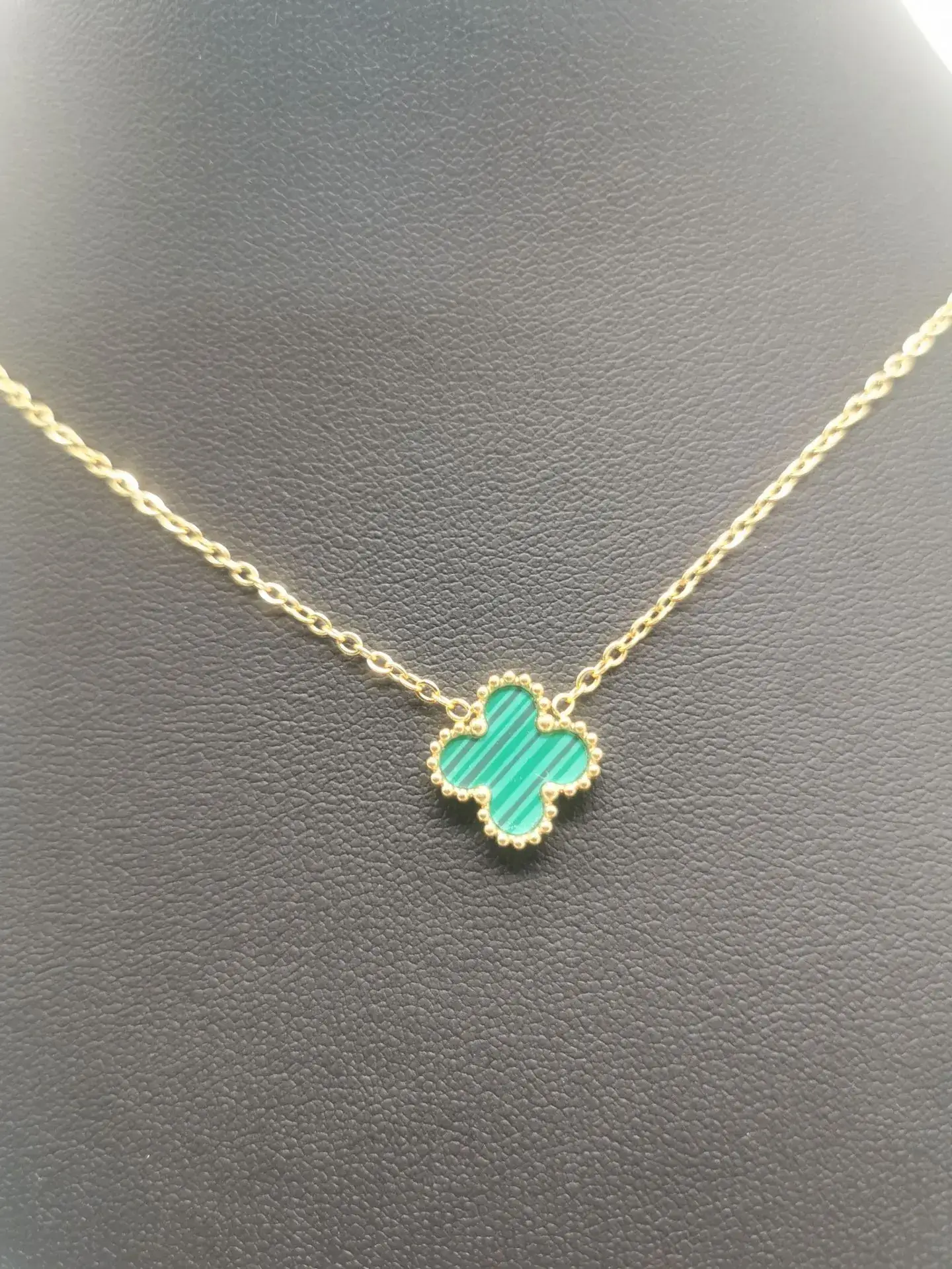 Lucky Clover Necklace for Women Gold Plated - Image 8
