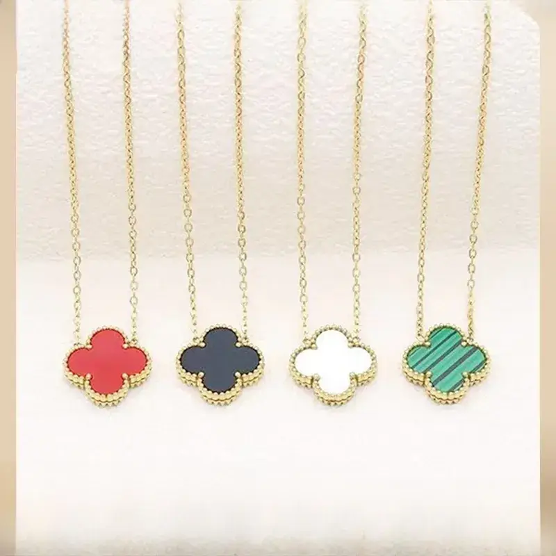 Lucky Clover Necklace for Women Gold Plated - Image 5
