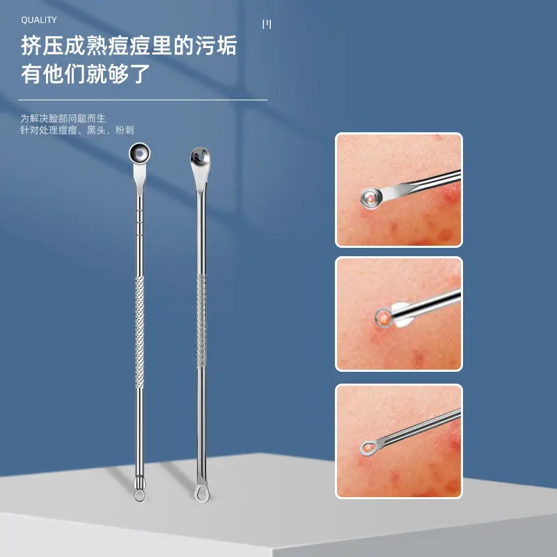 Stainless Steel Acne Clip Needle Set Blackhead Removal Tools - Image 13