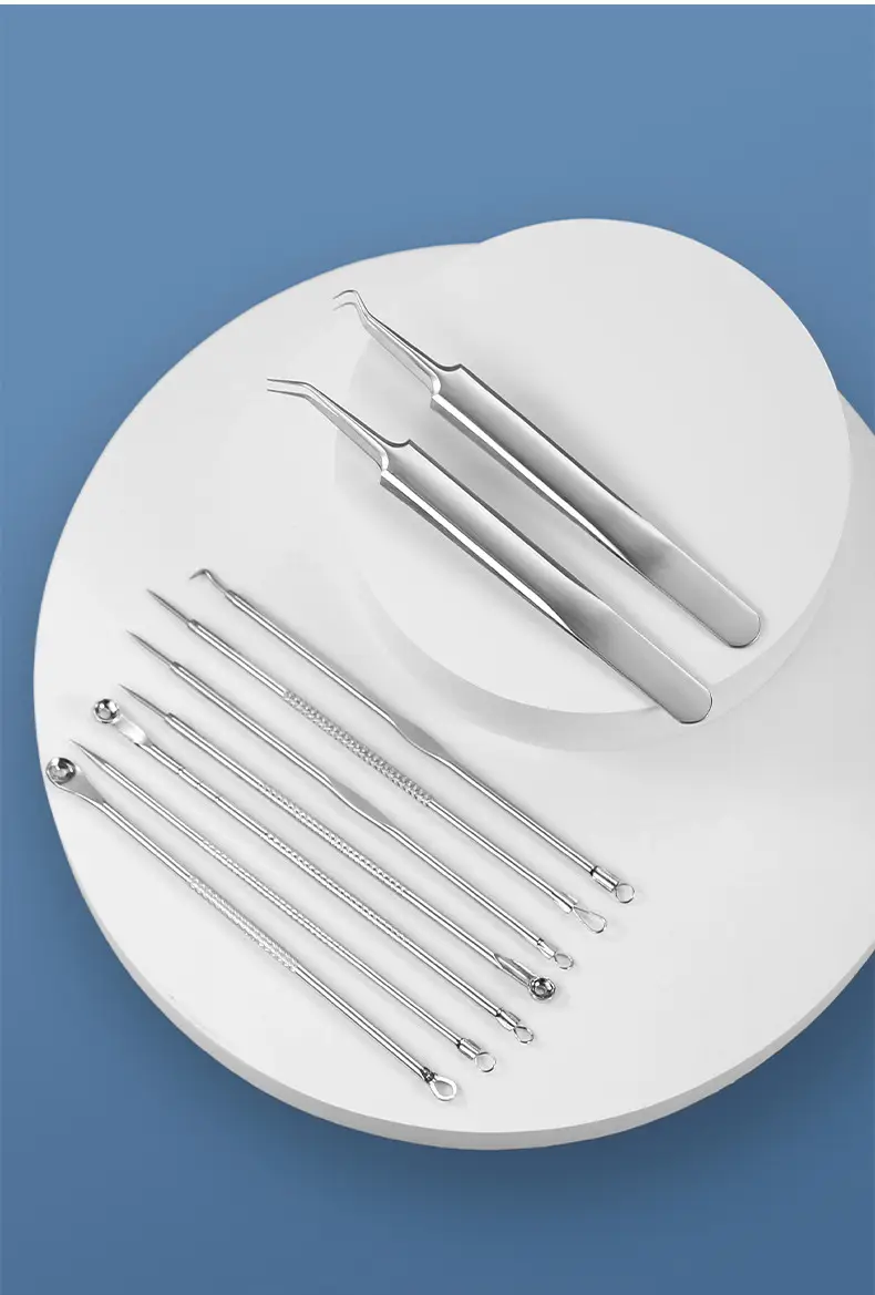 Stainless Steel Acne Clip Needle Set Blackhead Removal Tools — feature 14