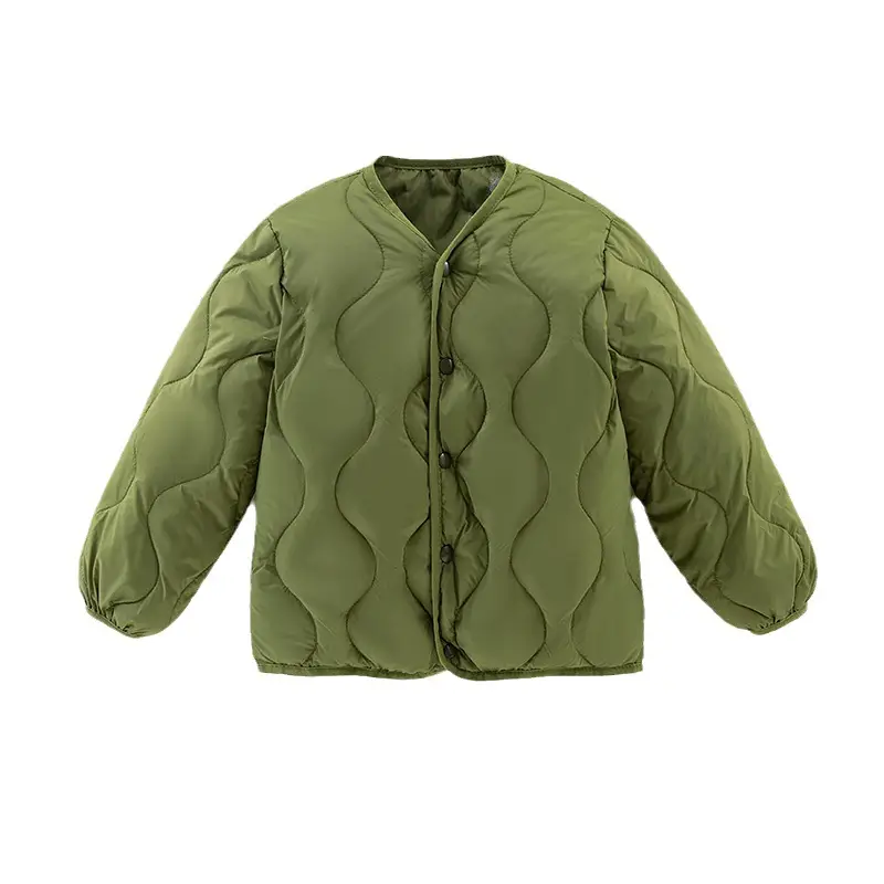 Children's Down Silk Lining Jacket Pink Yellow White Medium - Image 9