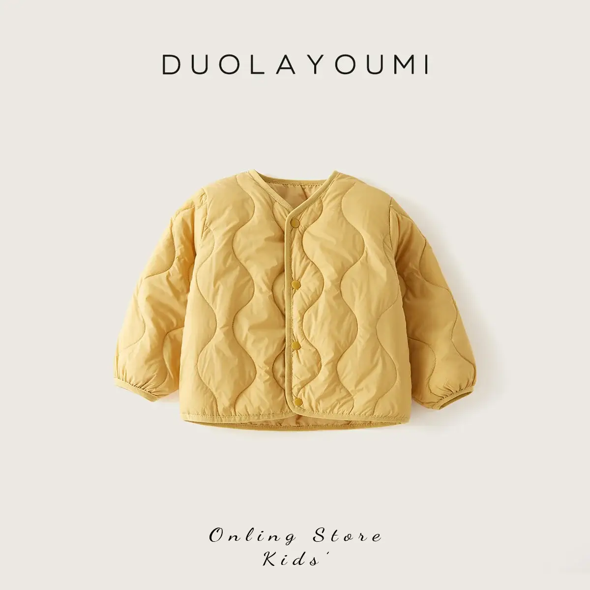 Children's Down Silk Lining Jacket Pink Yellow White Medium — feature 9