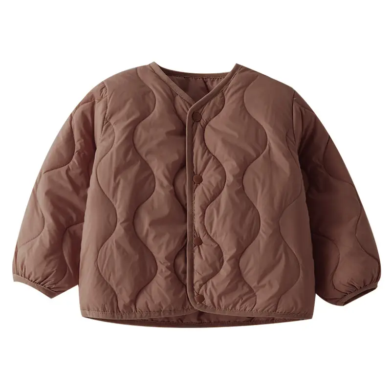 Children's Down Silk Lining Jacket Pink Yellow White Medium - Image 6
