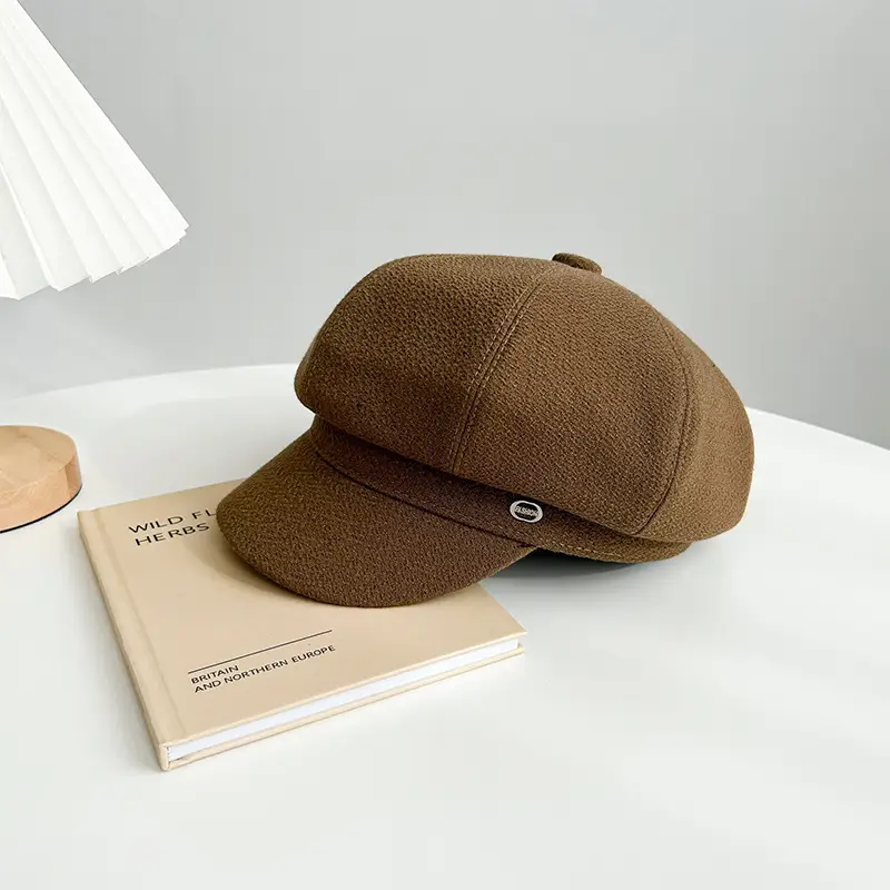 Black Beret Hat for Women Autumn Winter British Style — feature 27