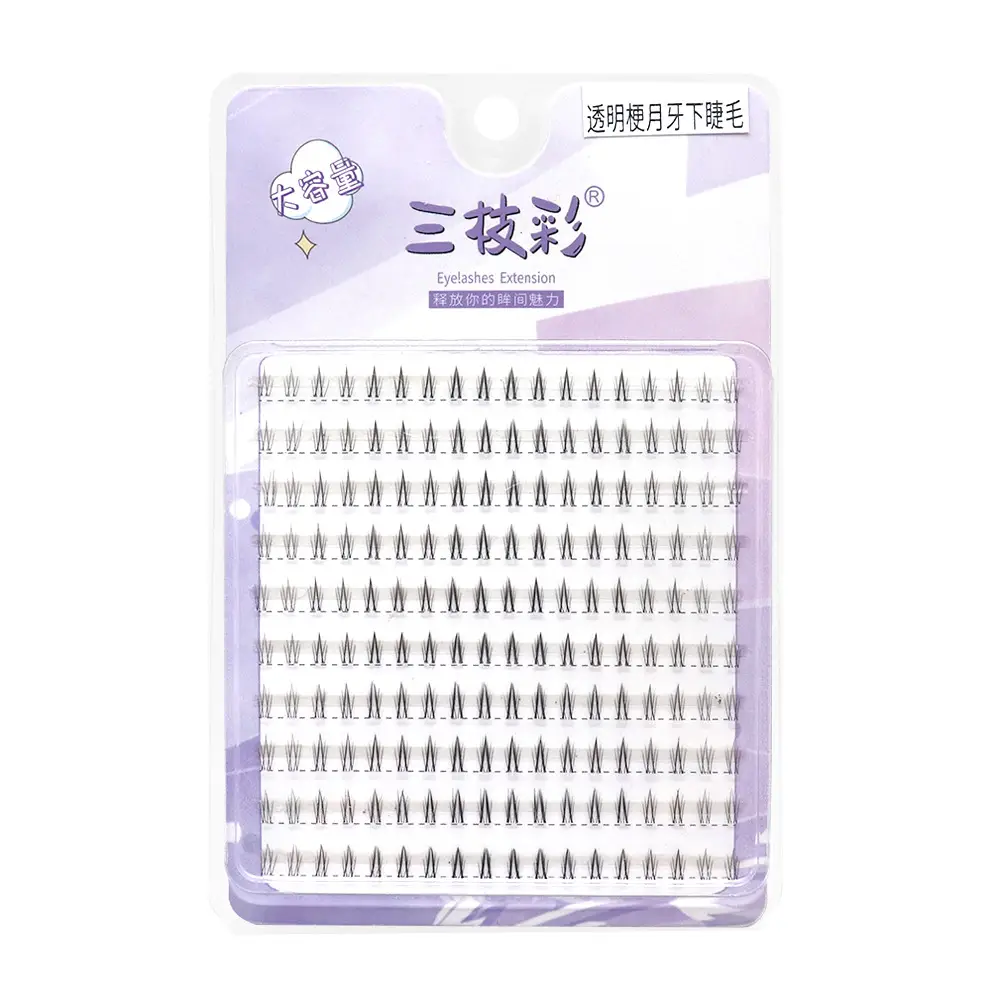 False Eyelashes for Women Lazy Segmented Natural Plain - Image 4