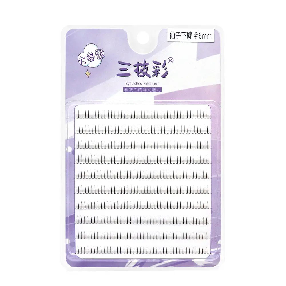 False Eyelashes for Women Lazy Segmented Natural Plain - Image 6