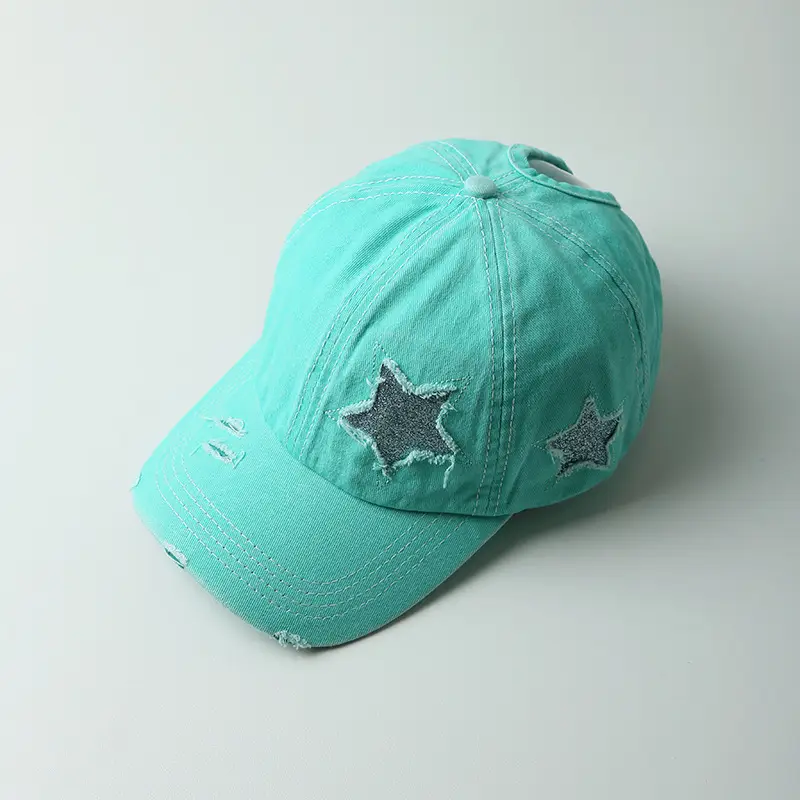 Pink Star-Embroidered Women's Baseball Cap with Headphones - Image 6