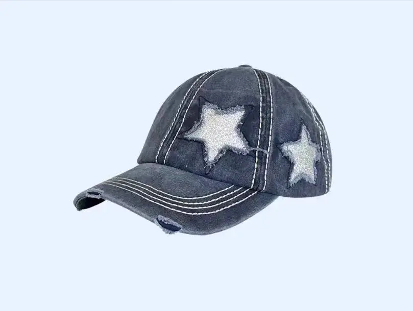 Pink Star-Embroidered Women's Baseball Cap with Headphones - Image 7