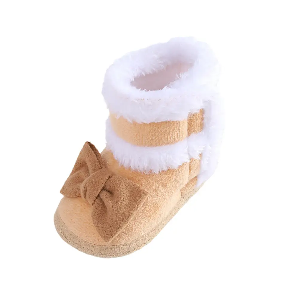 2023 New newborn baby shoes soft bottom baby shoes 4-6-8-10month autumn winter fleece-lined toddler shoes princess shoes - Image 8