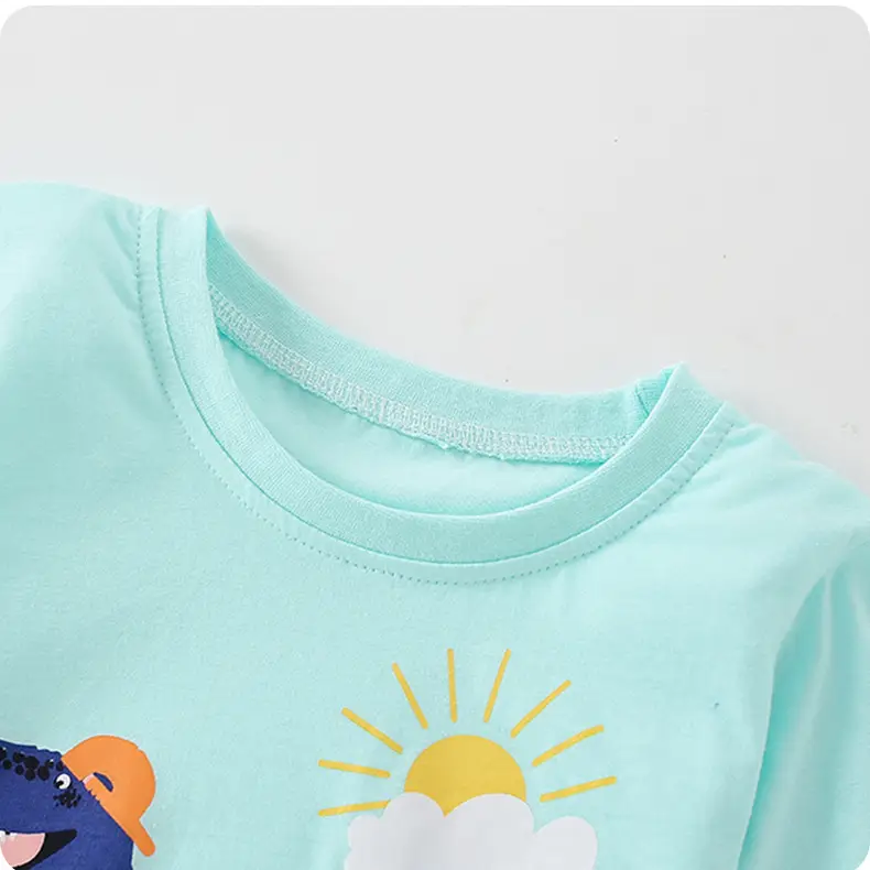 European American Boys Dinosaur Print Long Sleeve T-Shirt Pure Cotton Autumn 2023 — feature 11