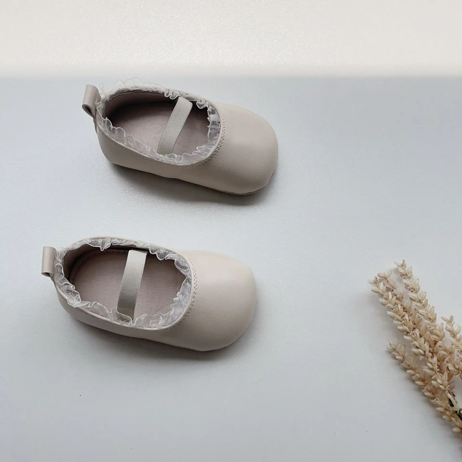 Pink Lace Baby Shoes for Girls Non-Slip — feature 10