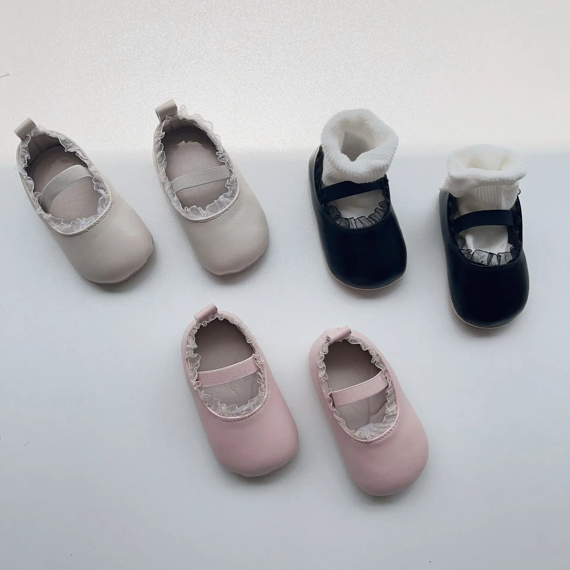 Pink Lace Baby Shoes for Girls Non-Slip — feature 18