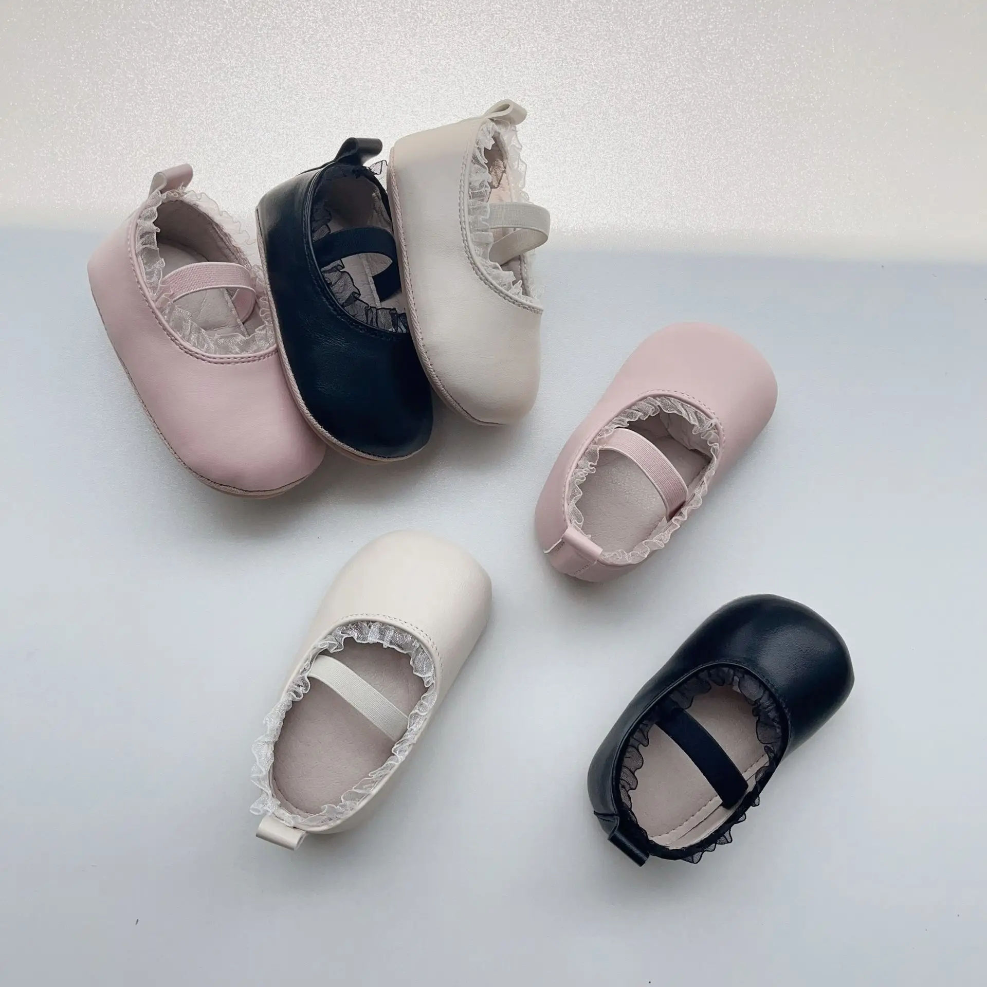 Pink Lace Baby Shoes for Girls Non-Slip — feature 19