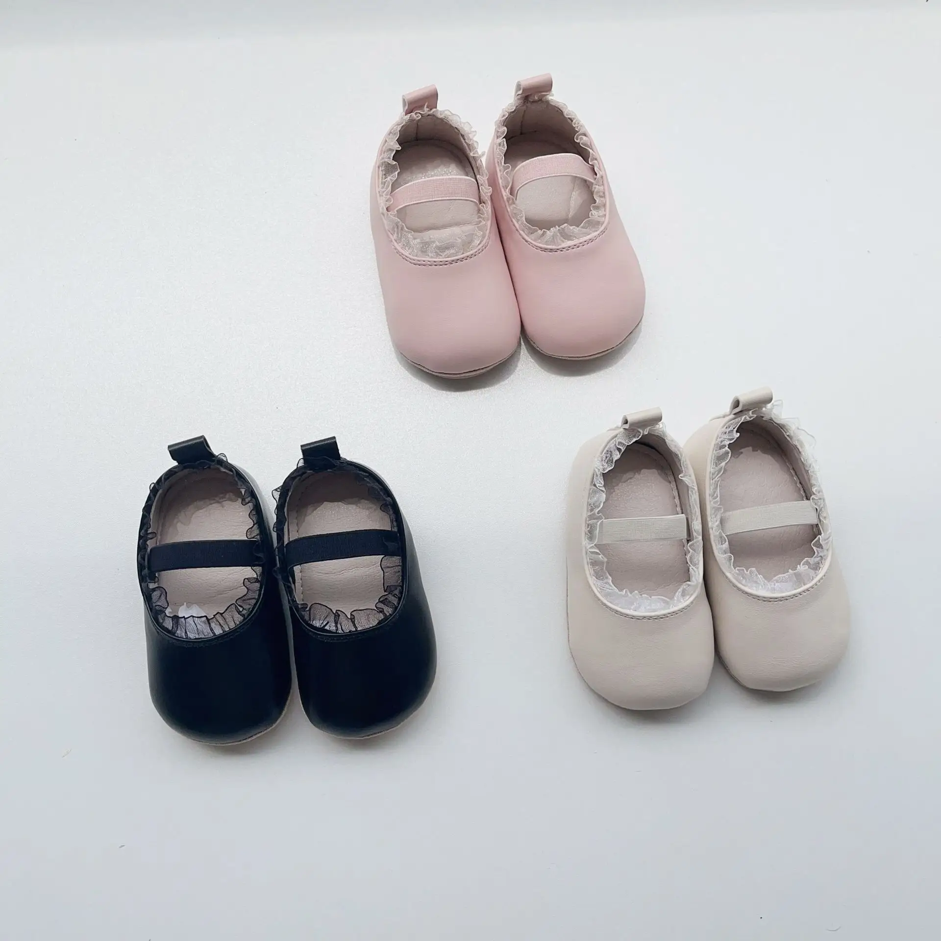 Pink Lace Baby Shoes for Girls Non-Slip — feature 5