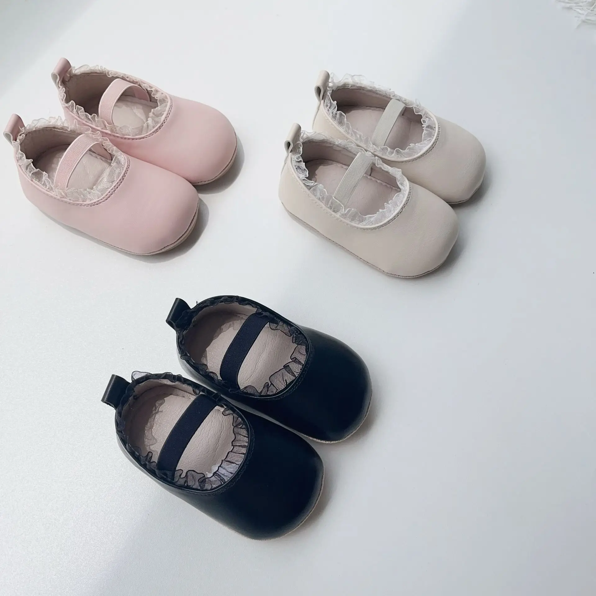 Pink Lace Baby Shoes for Girls Non-Slip — feature 6