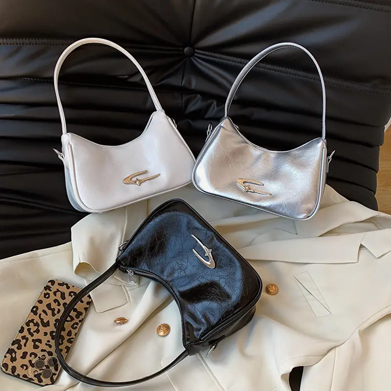 Black Leather Shoulder Bag for Women 2023 - Image 4