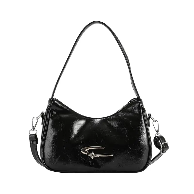 Black Leather Shoulder Bag for Women 2023 - Image 8
